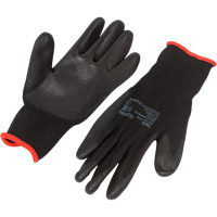 Нейлоновые перчатки с полиуретановым покрытием S.GLOVES TAXO черные, 06 размер 31614-06