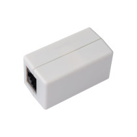 Проходной адаптер Cabeus (coupler), RJ-45(8P8C), категория 5e CA-8P8C-C5e-WH