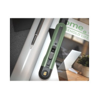 Технический нож DELI home series green ht4018l сегментированное черное лезвие 18 мм, эксклюзивный дизайн, soft touch 112888
