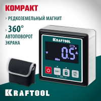 Электронный уровень-уклономер KRAFTOOL kompakt 4x90 34687