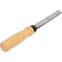 Плоская стамеска Арефино Инструмент холодная штамповка, с деревянной ручкой, 16 мм С37