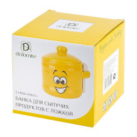 Банка для сыпучих продуктов с ложкой Dolomite smile, 450 мл L2520869