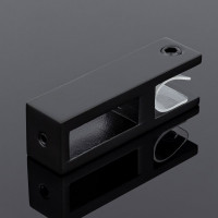 Держатель стекла SERVICE PLUS сквозной, 30x10, черный матовый, sus304 S02-501BLK/sus304