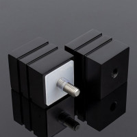 Ручка кноб SERVICE PLUS квадратная, нержавеющая сталь sus304 RK02-303BLK/sus304