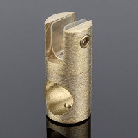 Держатель стекла SERVICE PLUS сквозной, ф19, брашированное золото, латунь D02-507BGM/brass