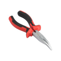 Изогнутые длинногубцы EKF Master 160 мм dgi-160-mas