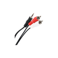 Соединительный кабель Telecom 3.5 Jack M-2xRCA M, стерео, аудио, 1.5м TAV7183-1.5M
