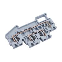 Клеммная самозажимная двойная колодка EKF JXB-ST-4 32А серая 40 шт PROxima plc-jxb-st-4-4-2