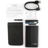 Внешний корпус Gembird 2.5" USB 3.0 SATA металл черный EE2-U3S-2