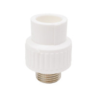 Комбинированная муфта СТМ ПЛАСТ PP-R, с наружней резьбой, DN 20х1/2 CPSM2012