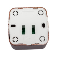 1-местная розетка EKF Минск RJ-45 ОП, 1А, 120В, тёмное дерево EGK01-035-40