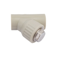 Сетчатый фильтр VALFEX PP-R Дн 20х45°, серый 10141020Г 036-0607