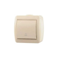 Кнопка звонка Lezard NATA кремовый 710-0300-103