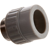 Муфта комбинированная с наружной резьбой VALFEX PP-R серая, 32 мм х1" 10130032Г 127-0364
