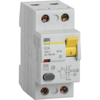 Устройство защитного отключения IEK ВД1-63S УЗО, 2Р, 50А, 300мА MDV12-2-050-300