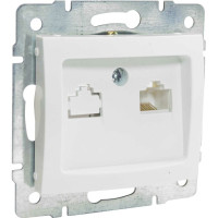 Интернет розетка Jilion RJ45 белый 9533192
