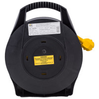 Катушка с термозащитой IEK "Industrial" УК10 4 места, 2Р+PЕ, 10м, 3х1,5 мм2 WKP15-16-04-10
