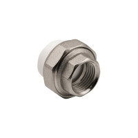 Комбинированная муфта VRT разъемная, внутренняя, 20х1/2", EVER plast, белый 515100