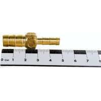 Соединитель латунный 6х10 мм LEXLINE 528684