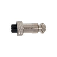 Разъем MIC12 5P гнездо Pro Legend металл на кабель, PL2217