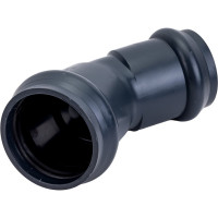 Отвод AQUAVIVA НПВХ напорный двухраструбный 110x45 AQV103110 26510