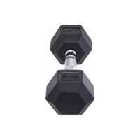 Гексагональная обрезиненная гантель Starfit DB-301 9 кг, черный УТ-00019790