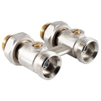 Узел нижнего подключения радиатора PROFACTOR прямой шаровой 1/2х3/4 ЕК PF RVS 612