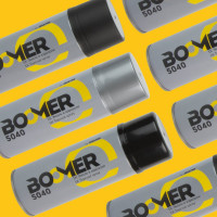 Аэрозольная краска BOOMER 5040 1К цвет серебристый, 0.4 л 5040 silver