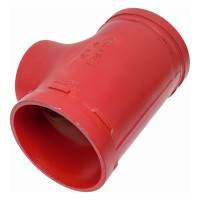 Переходной тройник под резьбу GROOVEX 5"x3", 133x89 мм, ДУ 125x70 мм TPR13389