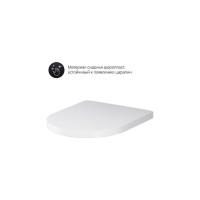 Подвесной унитаз AM.PM Sense FlashClean с сиденьем микролифт C741701SC