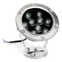 Подводный светодиодный прожектор FERON LL-822 140x80x160mm, 9W, AC24V, 2700K, IP68, 48457