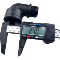 Пластиковый угол Профитт нр 3/4" - вр 3/4" чёрный 2228135