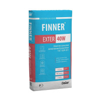 Цементная армированная базовая шпатлевка Dauer finner exter 40w белая, 25 кг 31591