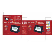 Светодиодный прожектор BELLIGHT BL-LFL-2-10-12/24/36 slim/СДО, 4500К, 800 Lm, IP65 71712110