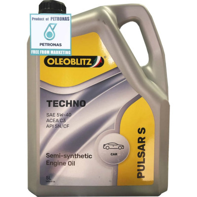 Синтетическое масло Petronas OLEOBLITZ PULSAR S TECHNO 5W-40 ACEA C3; API SN/CF; MB 229 70384ML2EU