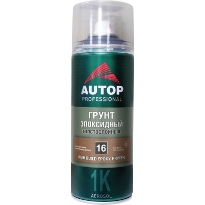 AUTOP Professional Грунт эпоксидный толстослойный №16, серый, аэрозоль 520 мл ATP-A07233