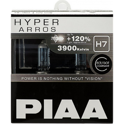 Галогенные лампы Piaa HYPER ARROS H7, 3900 K, 55 Вт, 2 шт., светоотдача +120 HE-903-H7