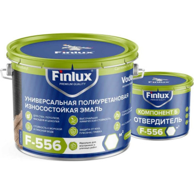 Полиуретановая ударопрочная эмаль Finlux F-556 Universal 4603783206575