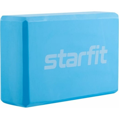 STARFIT Блок для йоги YB-200 EVA, 8 см, 115 гр, 22,5x15 см, синий пастель УТ-00018926