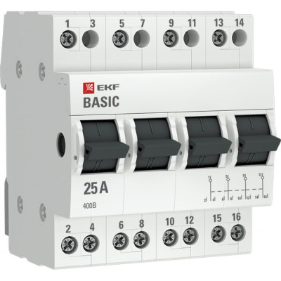 Трехпозиционный переключатель EKF Basic tps-4-25