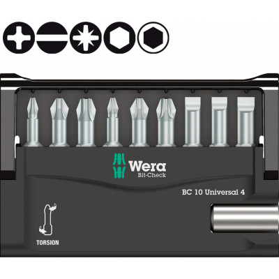 Набор бит WERA 8100-9-899/TZ BIT CHECK WE-056159