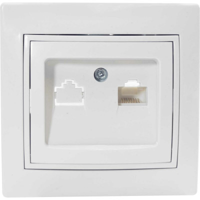 Jilion Интернет розетка RJ45 белый 9533192