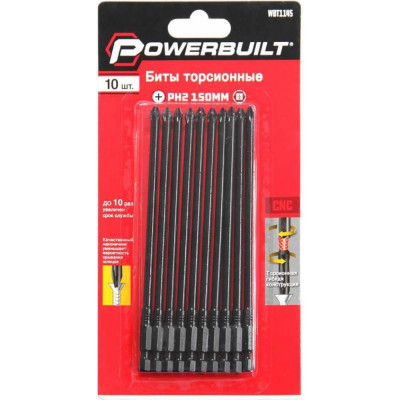 Торсионные биты TORGWIN Powerbuilt WBT1145