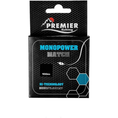 Premier fishing Леска monopower match 0,20mm/100m blue nylon (pr-mm-b-020-100) 00000281037