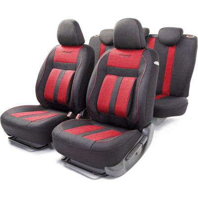 Авточехлы AUTOPROFI CUSHION COMFORT CUS-1505 BK/RD