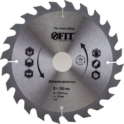 Пильный диск по дереву для циркулярных пил FIT 37748