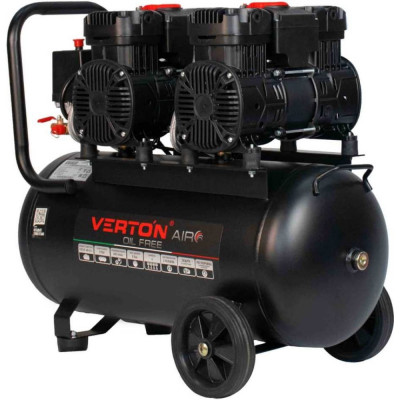 VERTON Компрессор air ac-50/480 (230/50 в/гц,б/масл.480л/м,50л,8б,4 квт,2850об/мин,рапид/быстр) 01.14019.13925