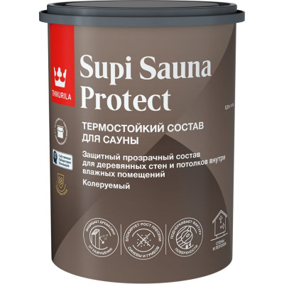 Tikkurila Состав для сауны SUPI SAUNA PROTECT EP п/мат 0,9л 700014050