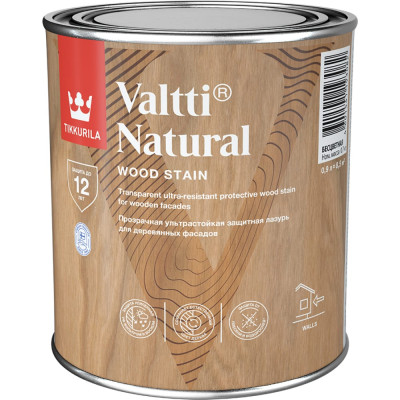 Tikkurila Антисептик VALTTI NATURAL п/гл 0,9л 700011543