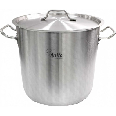 Viatto Кастрюля нерж с тройным дном 400x320мм объем 40l ч дв.ручками, арт.101332, 62898